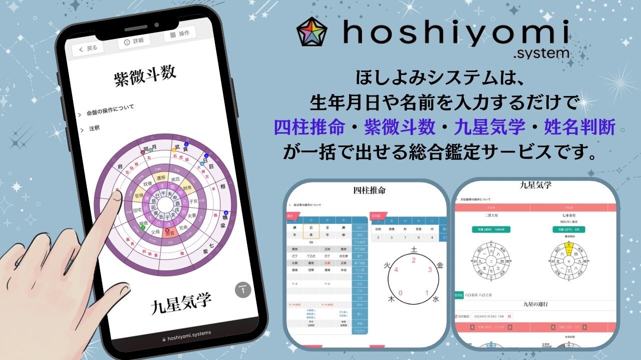 クラウド総合鑑定サービスほしよみシステム